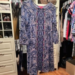 Lily Pulitzer, Size S, Blue/Pink/white dress